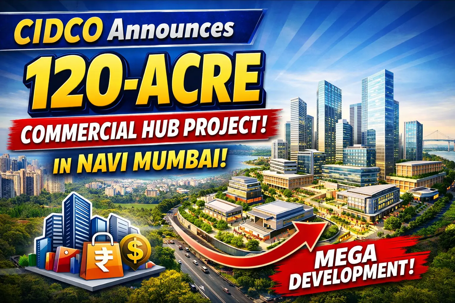 CIDCO commercial hub Navi Mumbai