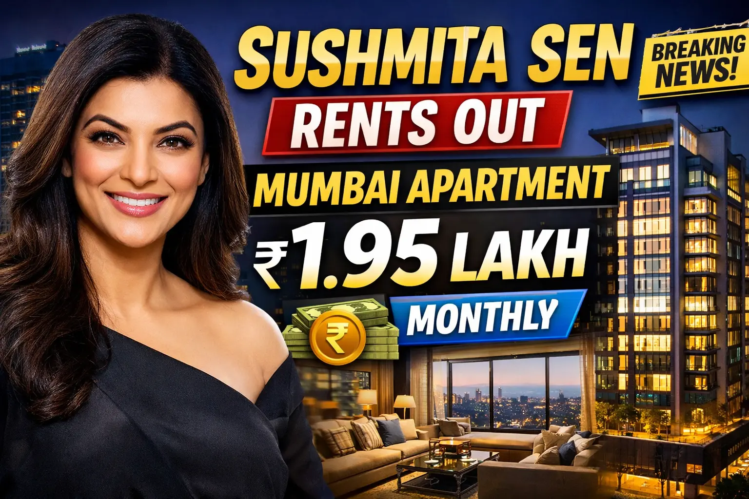 Sushmita Sen Rents Mumbai Apartment for ₹1.95 Lakh Per Month