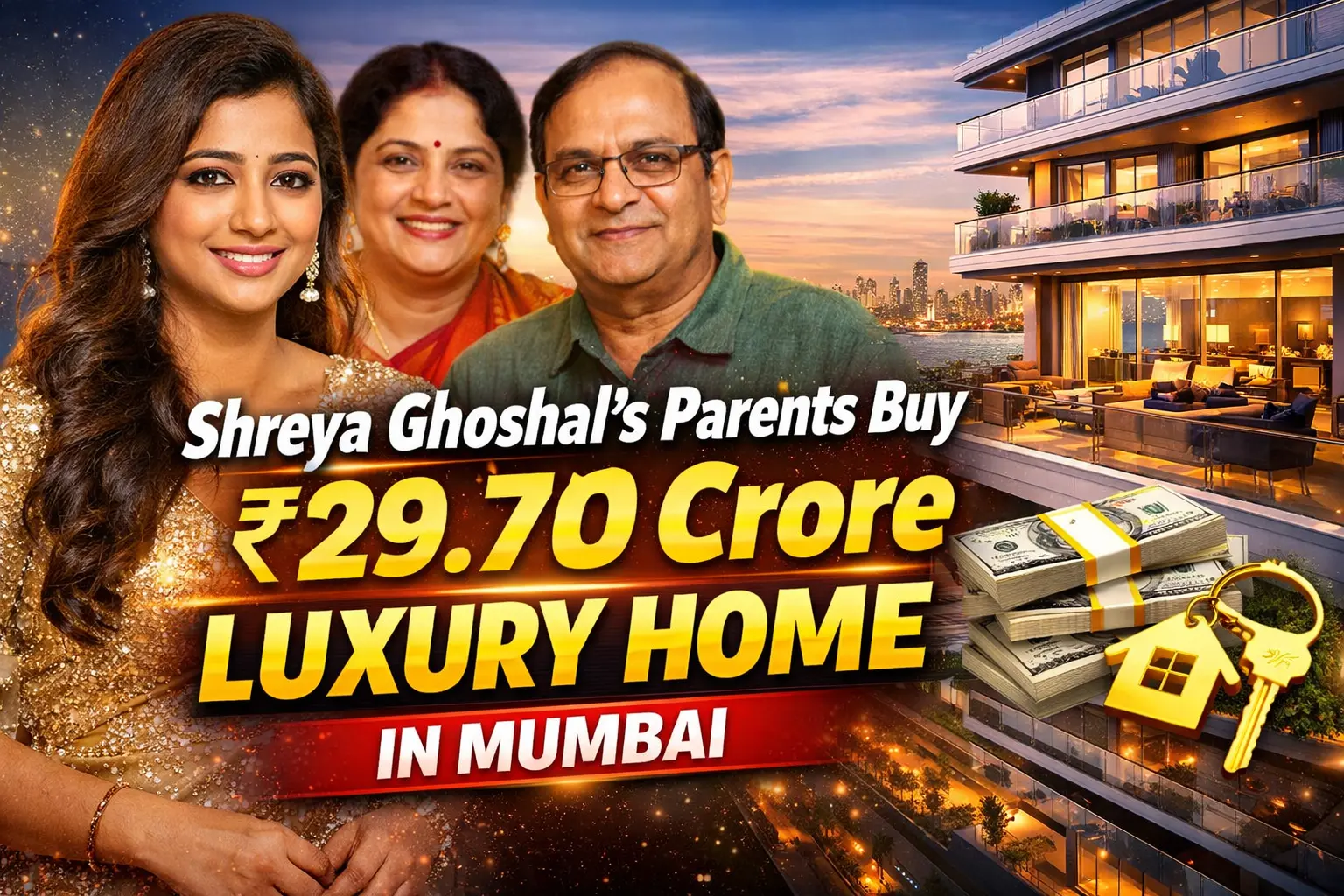 Shreya Ghoshal’s Parents Buy ₹29.70 Crore Luxury Home