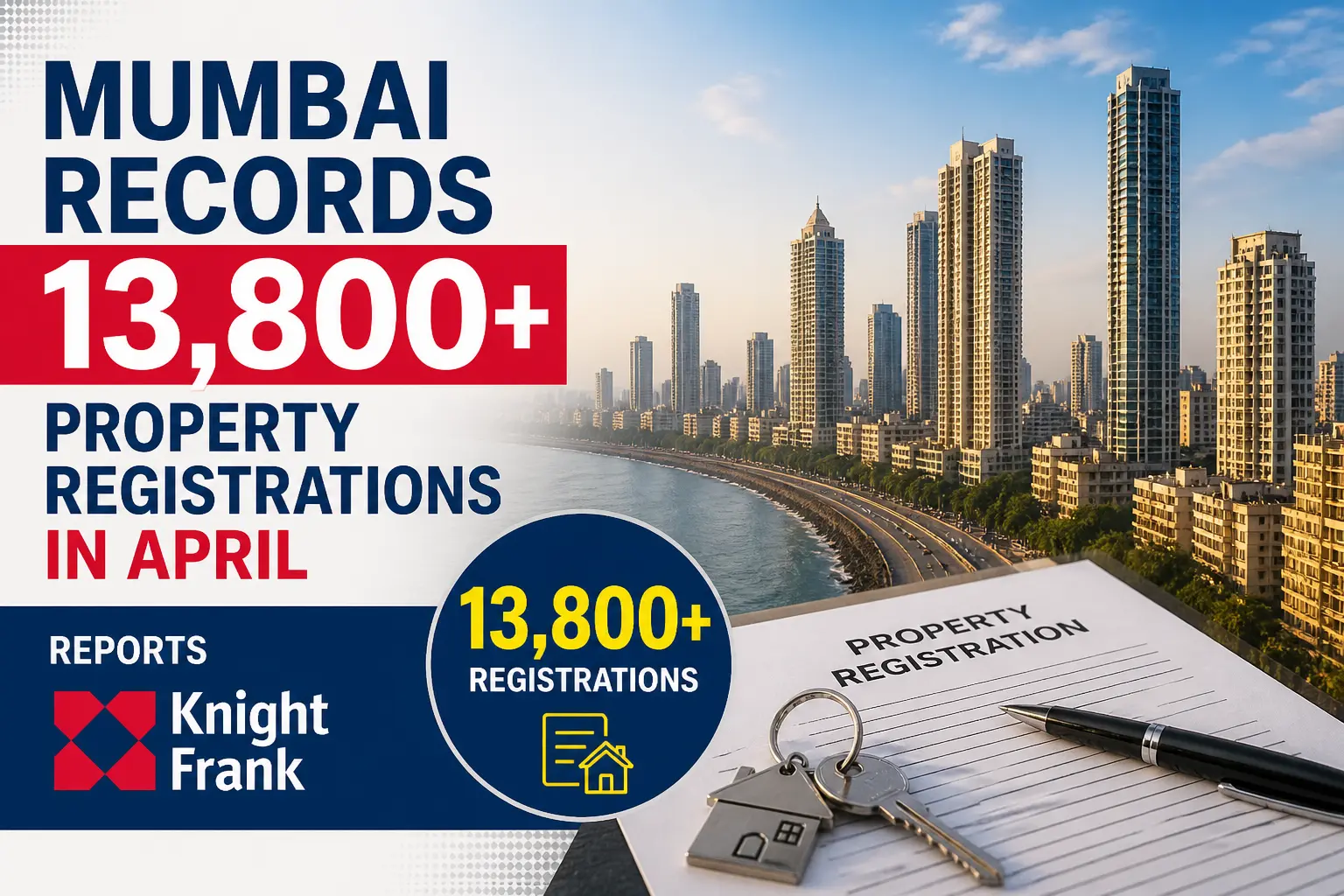 Mumbai property registrations April 2026